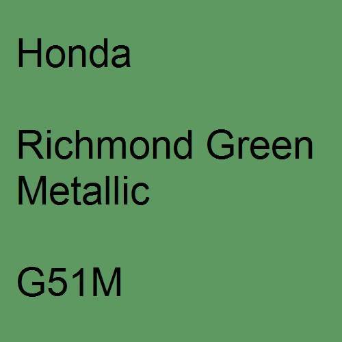 Honda, Richmond Green Metallic, G51M.